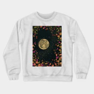 Flower Full Moon Universe Crewneck Sweatshirt